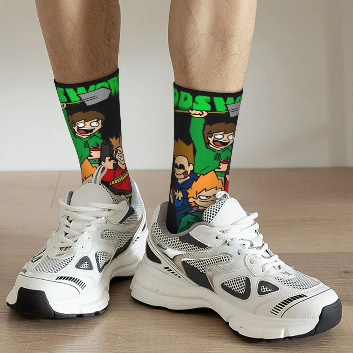 Uomo donna Anime Eddsworld Tv Series Cartoon Socks Warm Funny Happy Socks Harajuku accessori calzini a tubo centrale