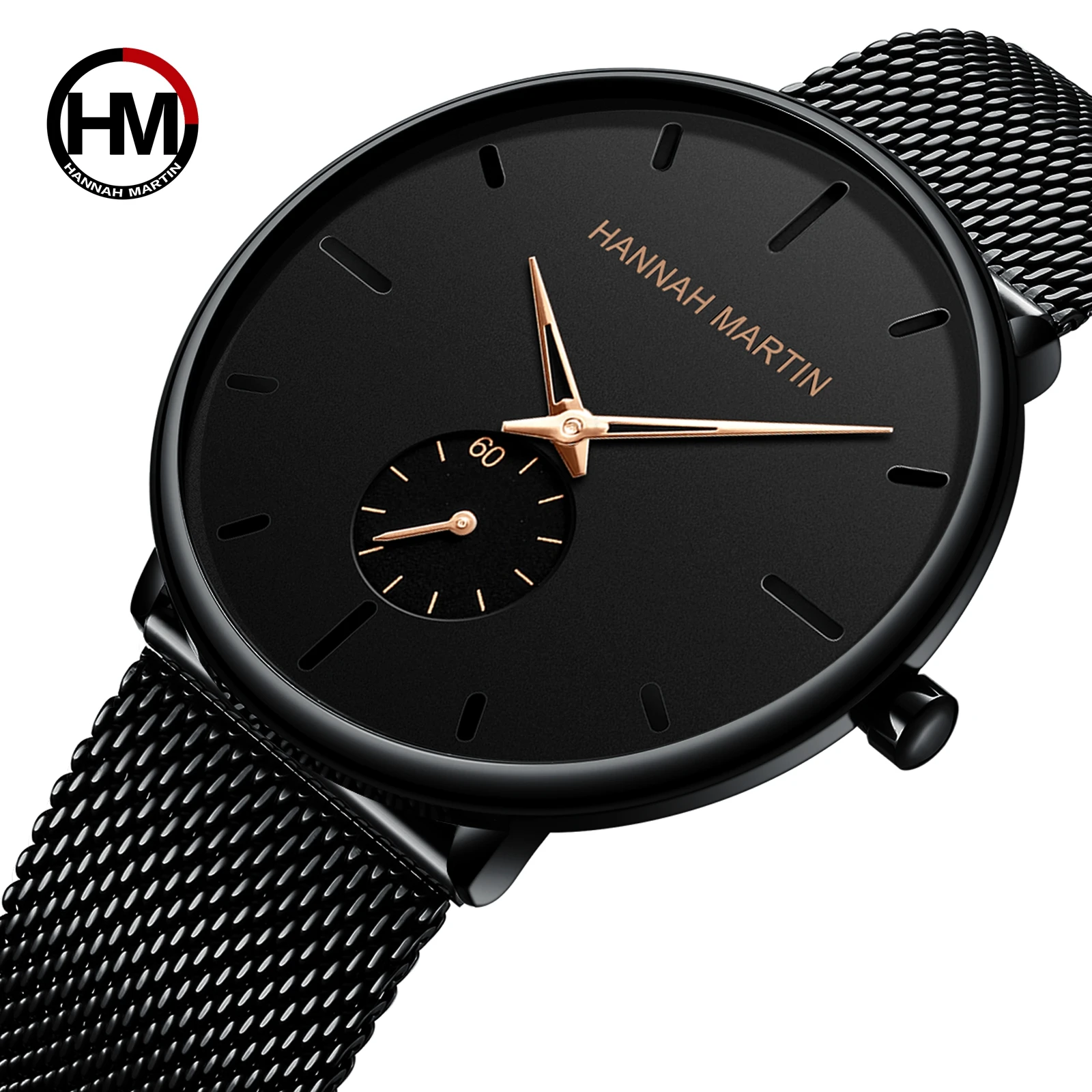 Montre à Quartz pour hommes, Design Simple, étanche, maille en acier inoxydable, petit cadran, marque de luxe, livraison directe