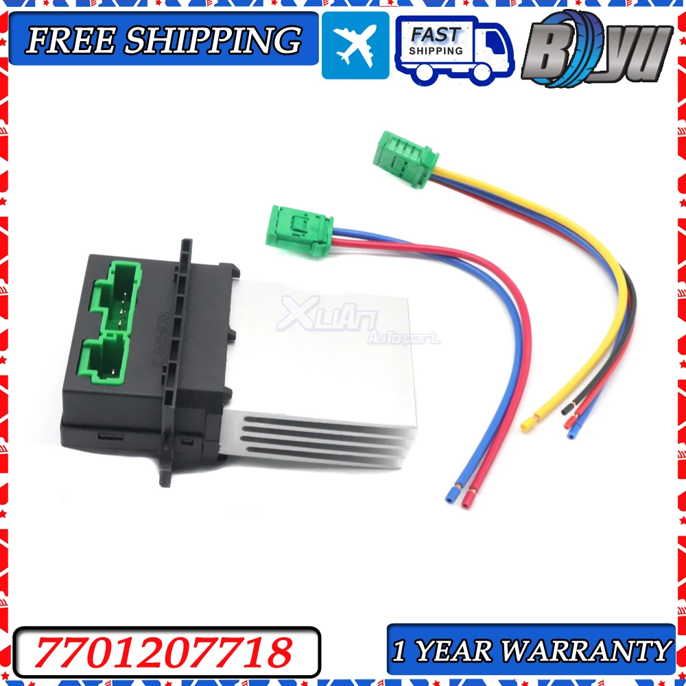 

New Heater Blower Resistor Car For Citroen Peugeot 107 207 Renault 7701207718 6441L2