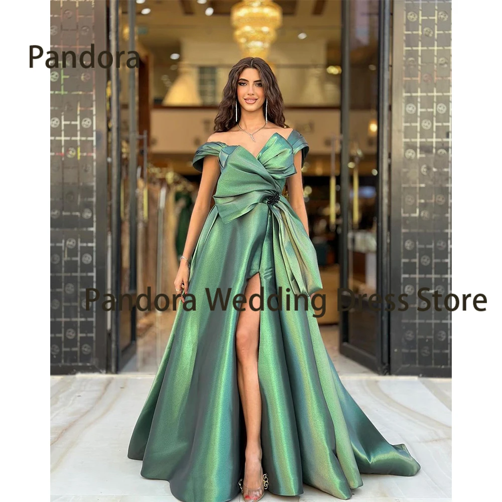 

Pandora Sexy floor-length formal evening dress with strapless mermaid slit Crystal women's wedding birthday cocktail party gown