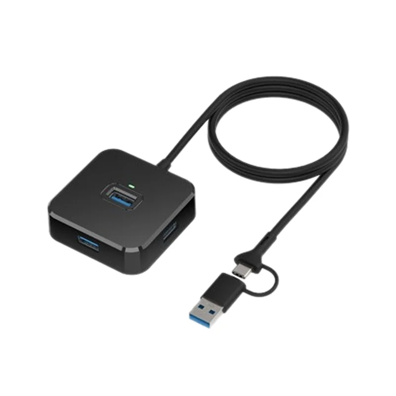 

A95Q-4-в-1 USB-концентратор, 4-портовый разветвитель USB 3.0 для ноутбука, One Drag Four, расширение, многоинтерфейсный удлинитель, док-станция, разветвитель