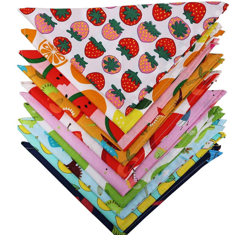 1 Pcs Dog Accessories Cotton Dog Bandana Scarf Summer Pet Bandana Small Dogs Cats Bibs Pet Accessories Bandanas For Dogs