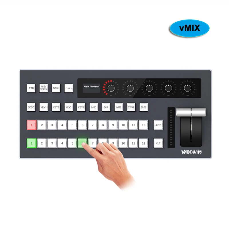 

Professional 12 Channel VMix Keyboard Controller Video Switch Mixer Panel Live Broadcast Video Switcher for Vmix Software