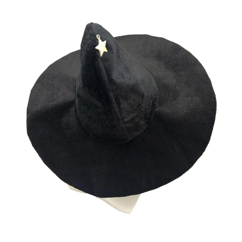 Skin-friendly Cloth Witch Hats Handmade for Halloween DIY Hair Accessories Crafts Halloween Carnivals Party Supplies