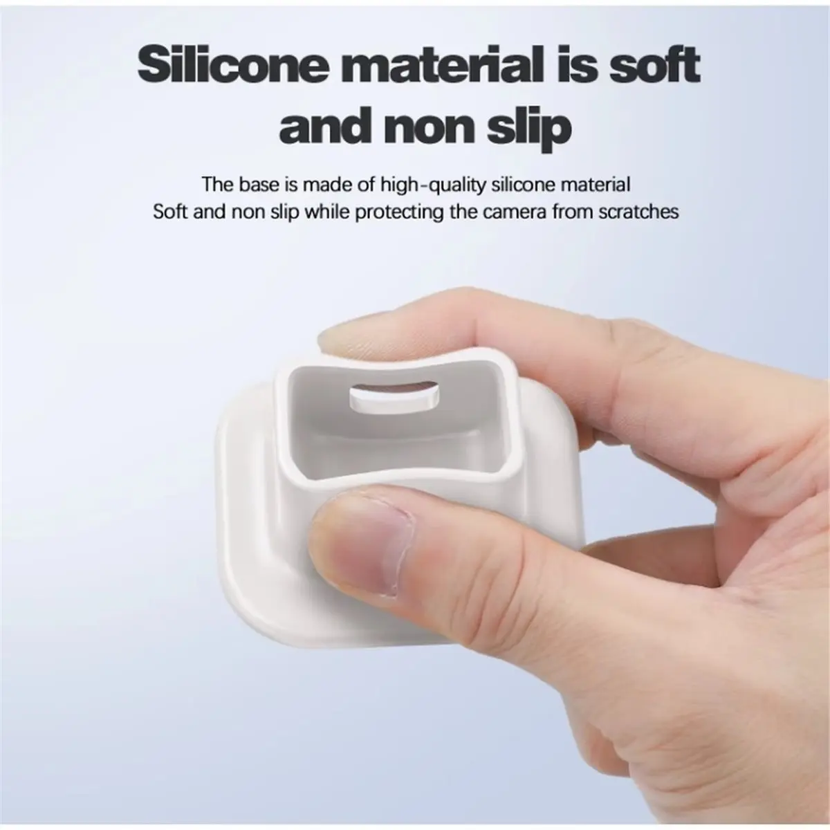 Anti-Slip Base for Pocket 3 /4 Silicone Non-Slip Desktop Support Brackets Extension Base for Handheld Gimbal Black