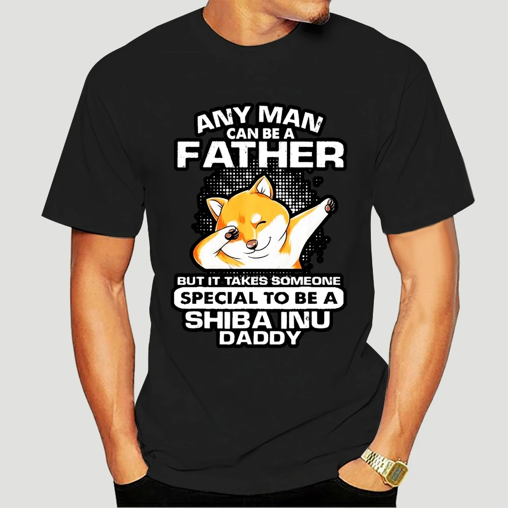 

Men T Shirt Shiba Inu Any Man Can Be a Dog Fathers D Women T-Shirt 4992X