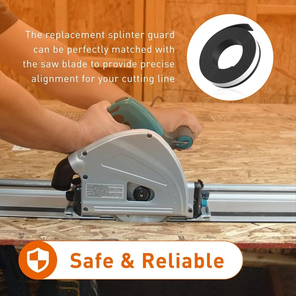 A77K 1Pcs Roll Guide Rail Splinter Guard Track Saw Guide Rails 423360-7&194419-4&495209 118In for SP6000/For /For
