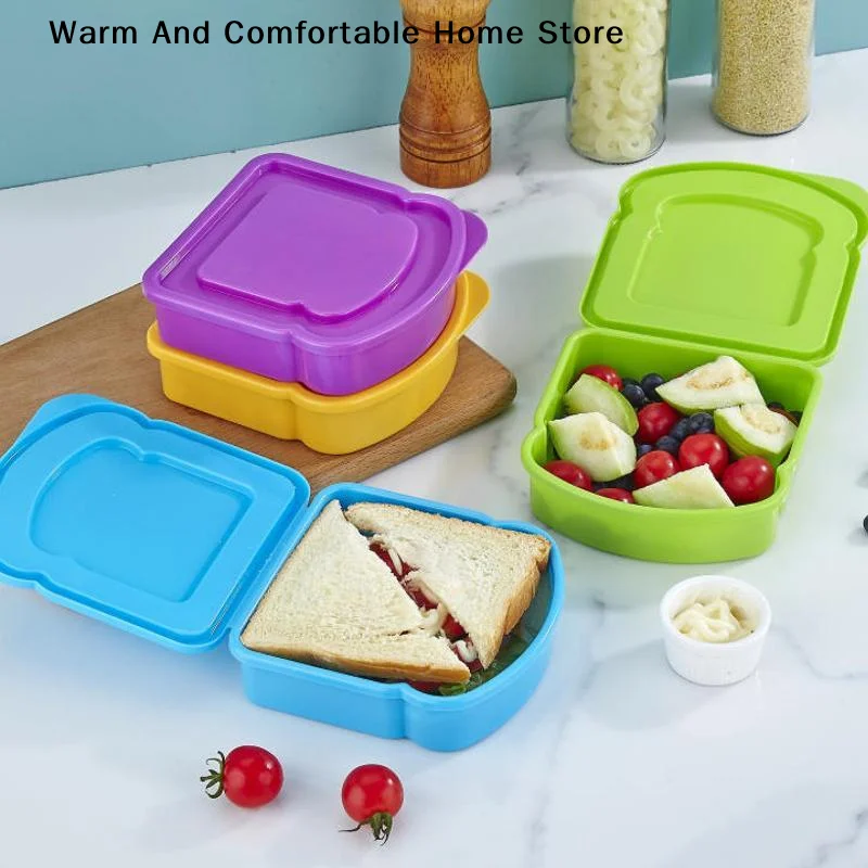 Food Snacks For Picnic - 【W】กล่องอาหารกลางวันแบบแซนด์วิชทอยส์ กล่องเก็บอาหารแบบใช้ซ้ำได้สำหรับเด็ก โรงเรียน สำนักงาน การเดินทาง และปิกนิกกลางแจ้ง