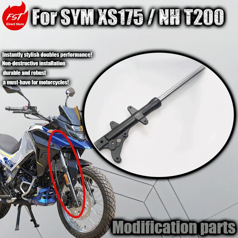 Original Links/Rechts Vordergabel-Stoßdämpfer für SYM XS175 NH T200 Rally Bike