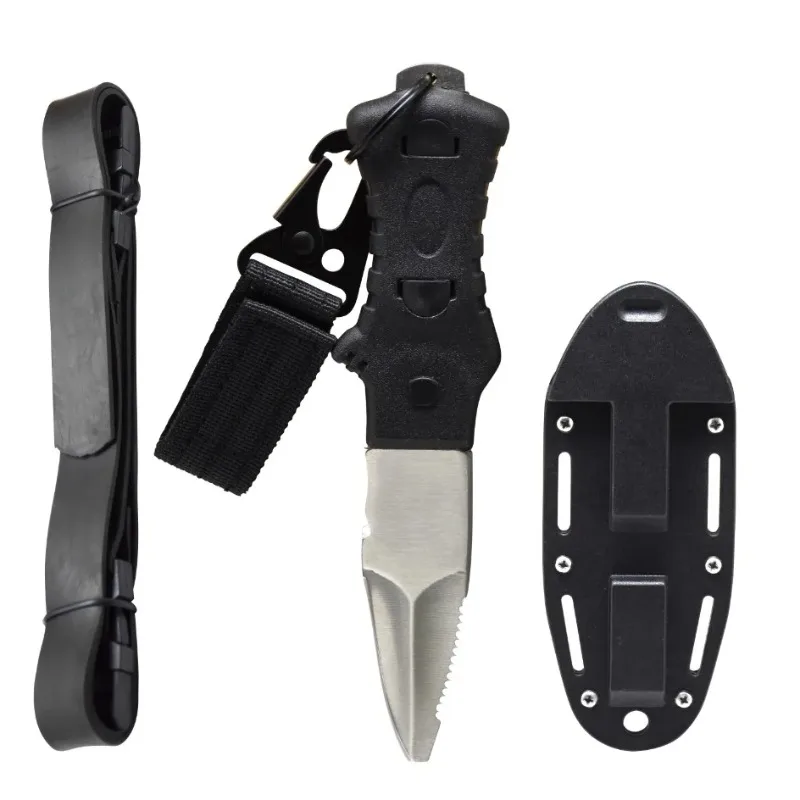 Multi-Function Stainless Steel Diving Knife Underwater Net Cutter Emergency Self Rescue Tool For Divers Swimmers