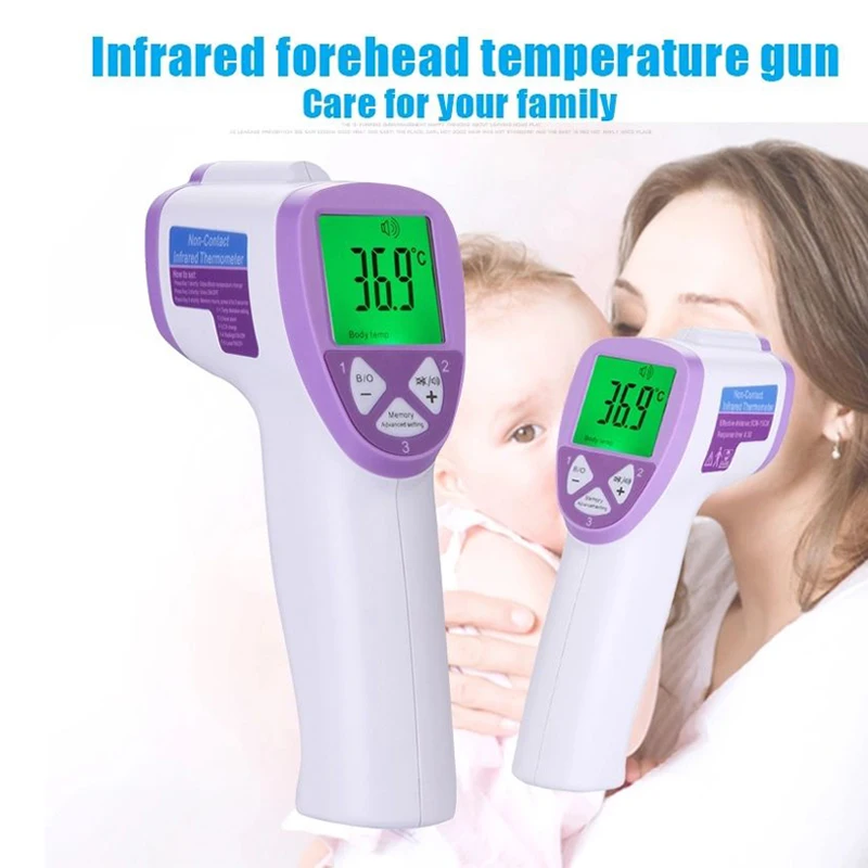 Infant Baby Adult Thermometer Medical Electronic Digital LCD Portable Non Contact Body Fever Infrared IR Forehead Thermometer