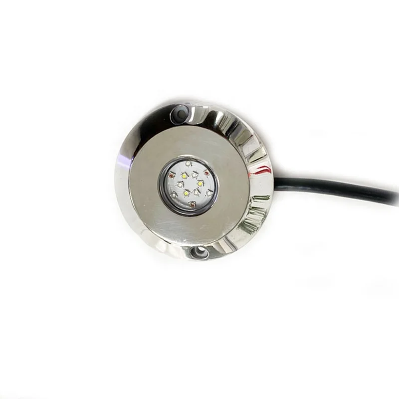 Premium RGBW Marine Underwater Boat Light 50W to 180W, IP68 Submersible Transom LED Yacht Light 316 Stainless Steel
