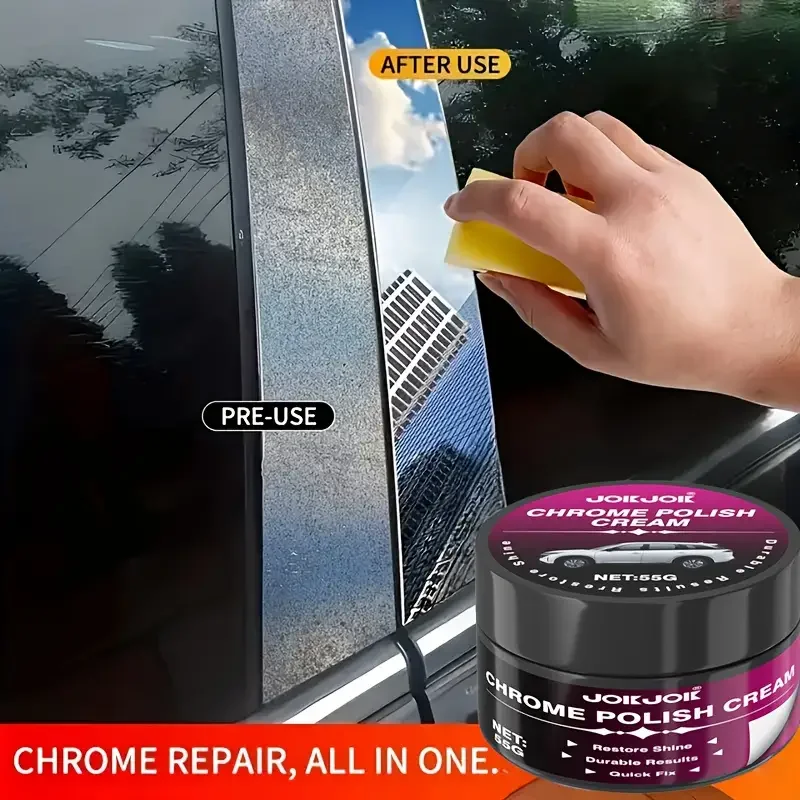 ينشط الكروم المؤكسد بشكل فعال. تطبيق، برتقالي، واستمتع بلمعان طويل الأمد. مناسب للاستخدام متعدد الاستخدامات على السيارات والأسطح الخارجية #2