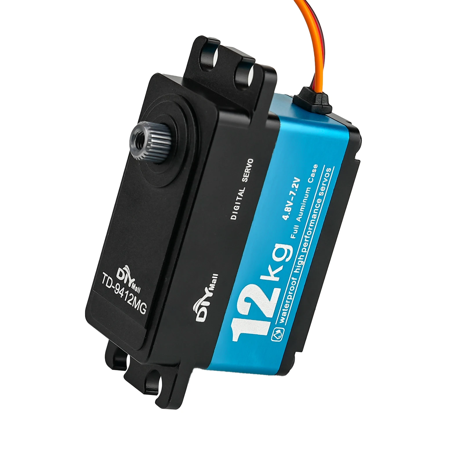 12KG TD-9412MG Volledig Metalen Digitale Servo Koolborstelmotor 180/270/360 Graden Korte Servo DIY Onderdelen voor RC Auto/Robotic Arm Model