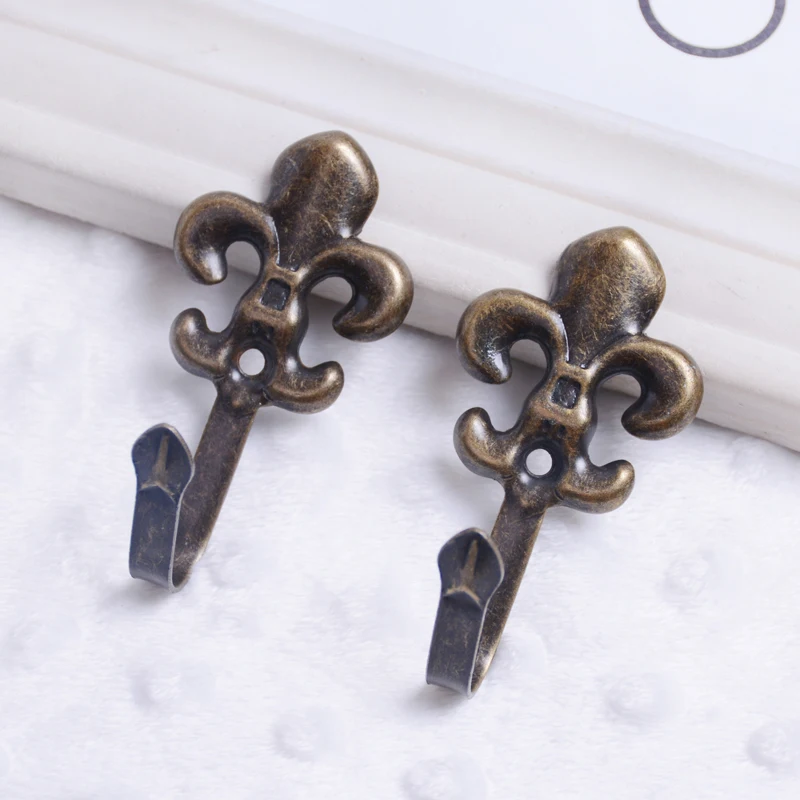 Zinc Alloy Vintage Organizer Holder Wall Living Room Home Decoration Plum Blossom Shaped Towel Curtain Hook Flower 4pc/lot