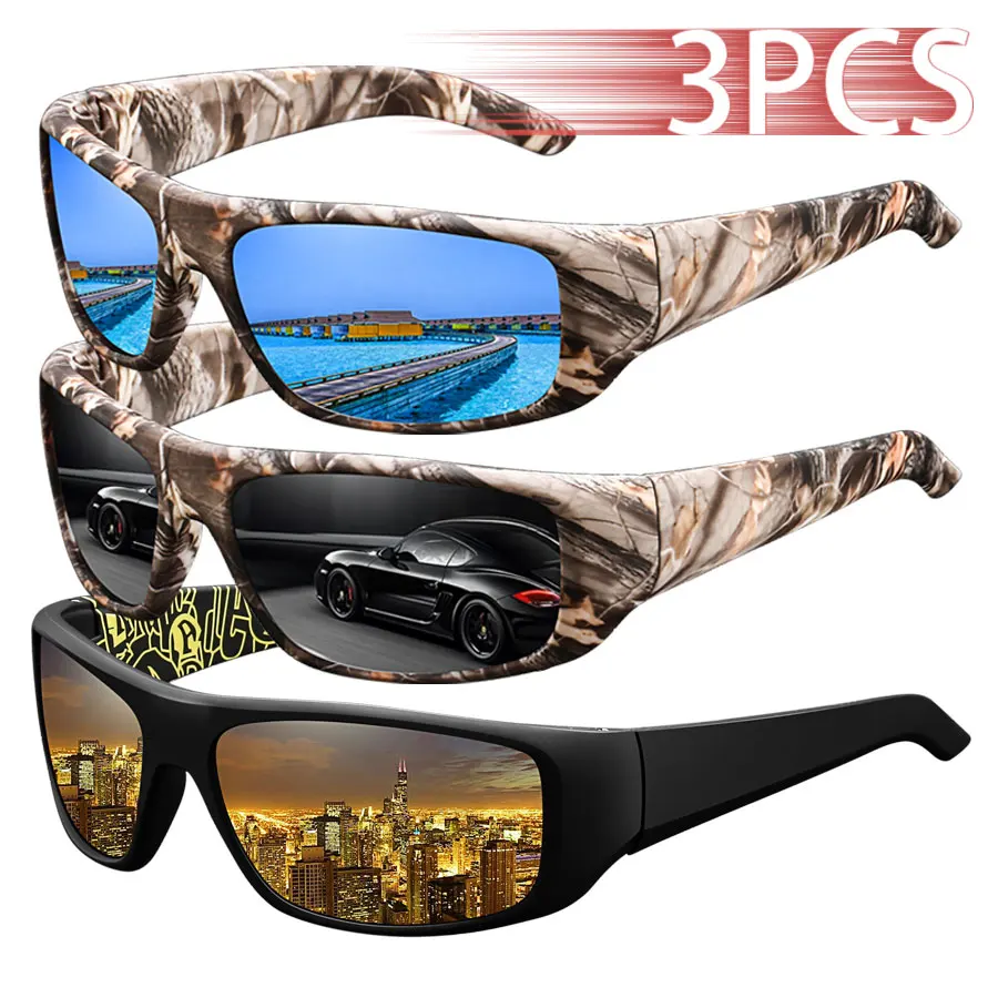 3 шт. модные защитные очки UV400 для мужчин и женщин, солнцезащитные очки для бега, альпинизма, велосипедные очки MTB, спортивные очки на открытом воздухе