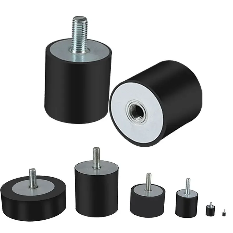 1pcs M3 M4 M5 M6 Rubber Shock Mounts Dia 8/10/15/20/25mm Metal Anti Vibration Bobbin Isolator Damper Type VE customized size