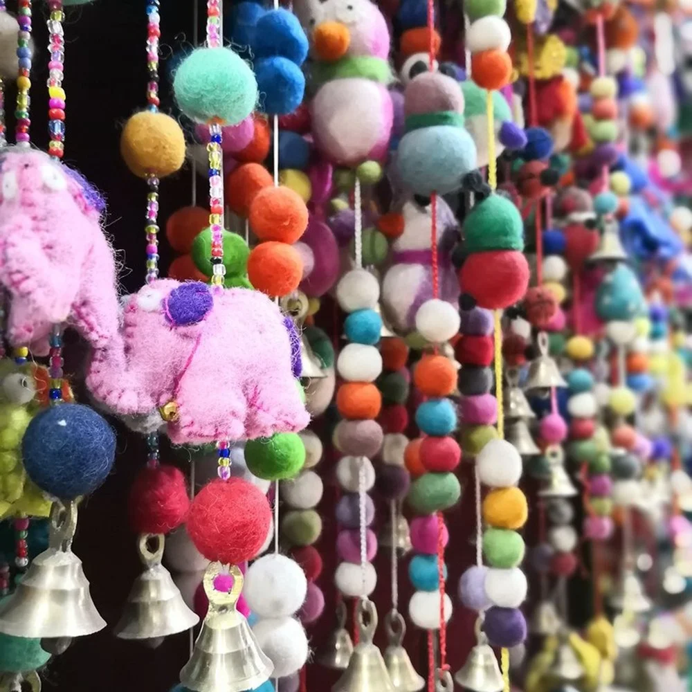 20pcs/lot 0.8cm/1.2cm/1.5cm/2cm Wool Felt Balls Round Wool Felt Balls Pom Poms Mixed color wholesale