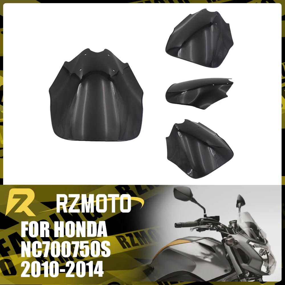 

Motorcycle Accessories Windshield For HONDA NC700 NC750S 2010-2014 2011 2012 2013 Front Double Bubble Wind Deflector Windscreen
