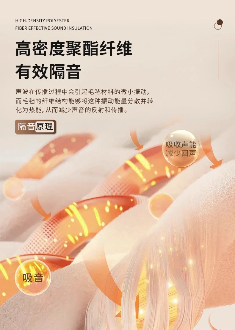 لوح عزل الصوت من ألياف البوليستر عازل للصوت من القطن العازل للصوت الفائق