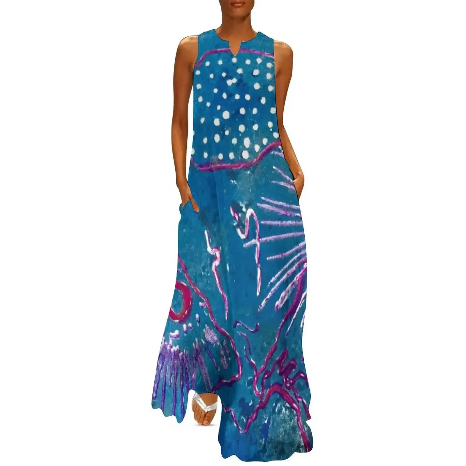 

90. Blue Reef Long Dress ladies dresses for women 2025 womens clothing Evening gown Women's summer dress Dress