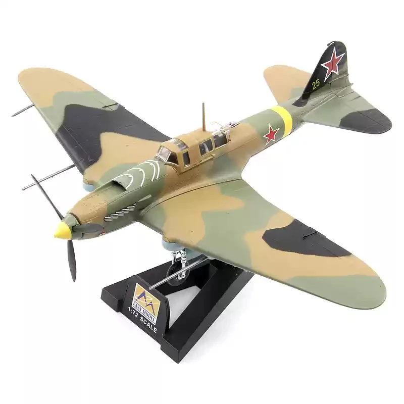 Modèle d'avion en alliage Trumpeter soviétique Il IL-2M3 modèle de chasse 36410/36412/36413 Luftwaffe de la seconde guerre mondiale FW190 A-5 combattant 1/72