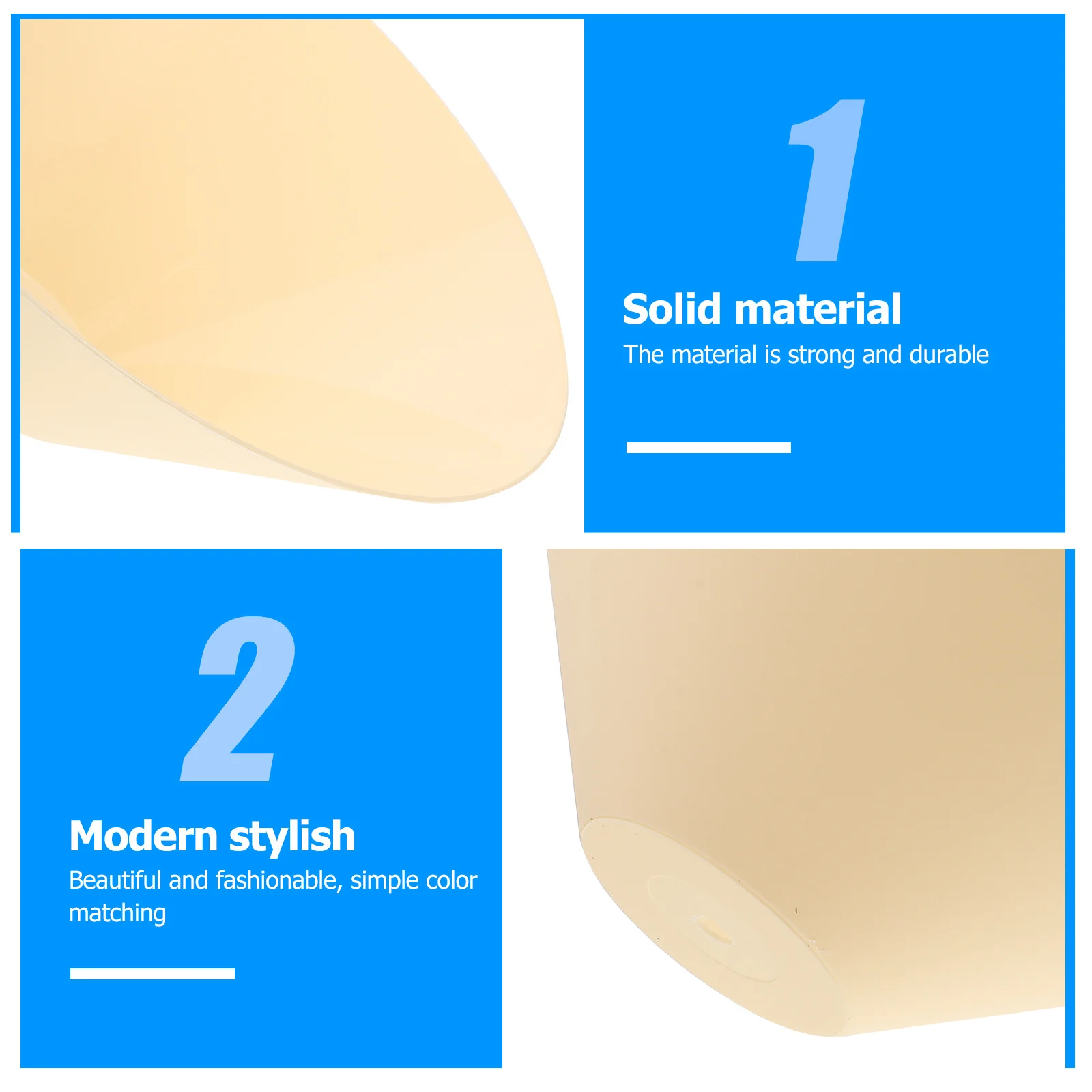 

2Pcs Durable Lampshade Plastic Light Protector Simple Design for Table Lamp Bedroom Living Room Modern Home Light Cover