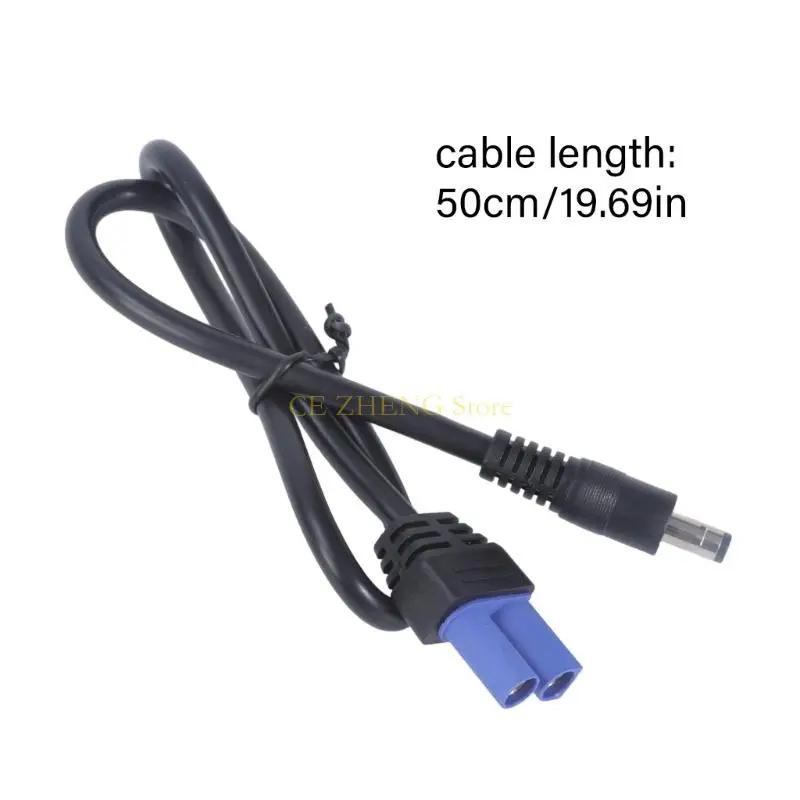 E56b EC5 إلى DC5525 نقل كابل الطوارئ طوله طوله 50 سم لأنظمة بطارية السيارة