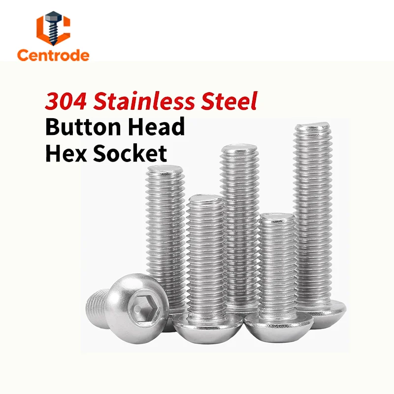 304 Stainless Steel  Hex Socket Pan Head Screws M2-M6 Assortment