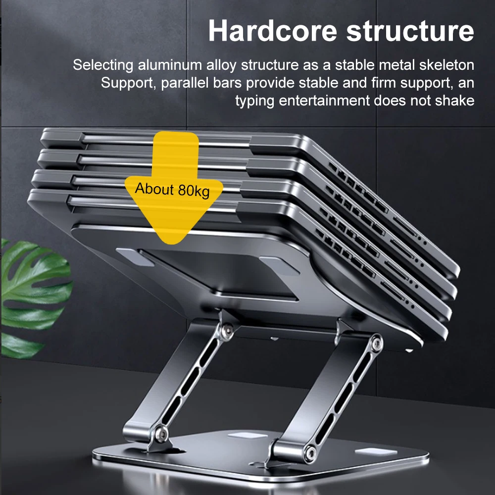 Up to 10-17" iPad Laptop Stand Cooling Base Adjustable Height Notebook Holder Enhanced Cooling Design Tablet Stand Notebook Base