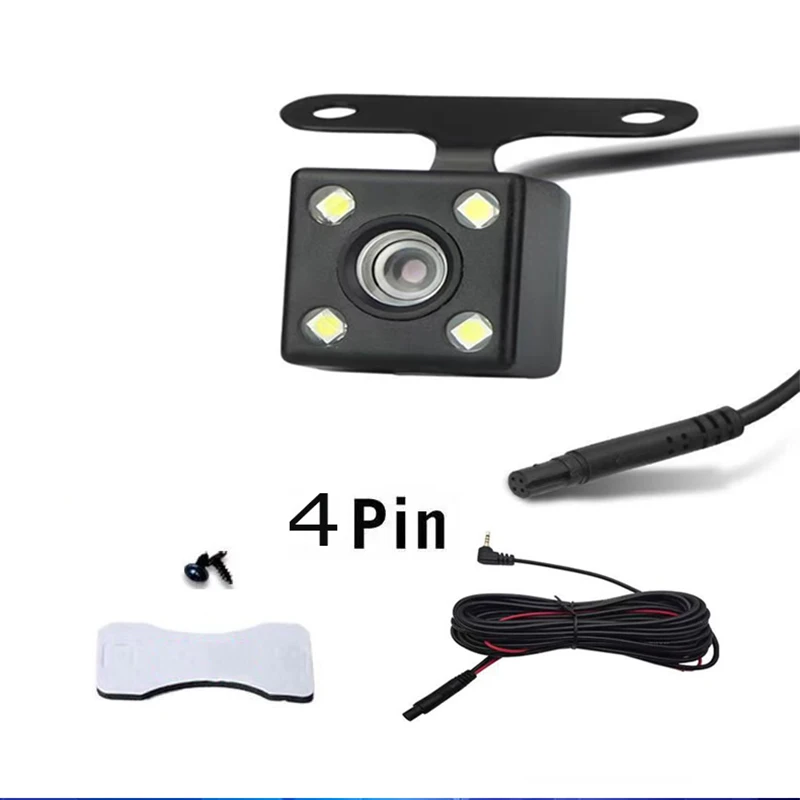 

Dashcam Universal rear camera HD Universal rearview mirror 4-hole waterproof 4-core 170% night vision back-up image rear lens