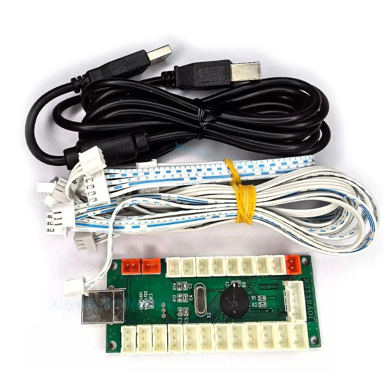 Joystick kit LED buttons and wireless arcade wired controller