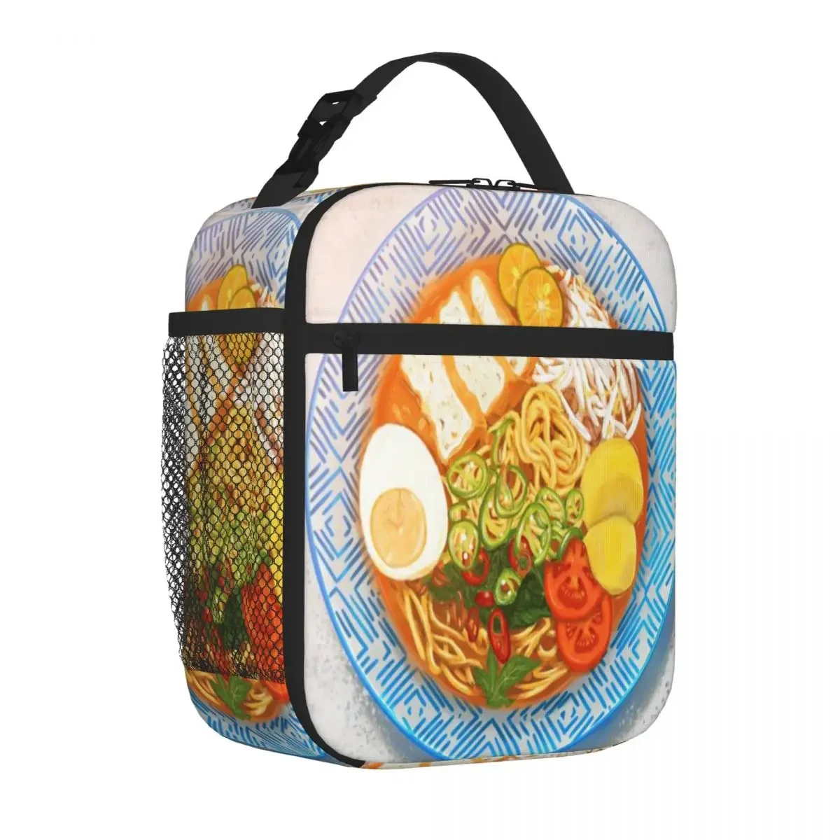 Hot Sale Mee Rebus Patchwork Leakproof Lunch Bag Staff Lunch Thermal Tote