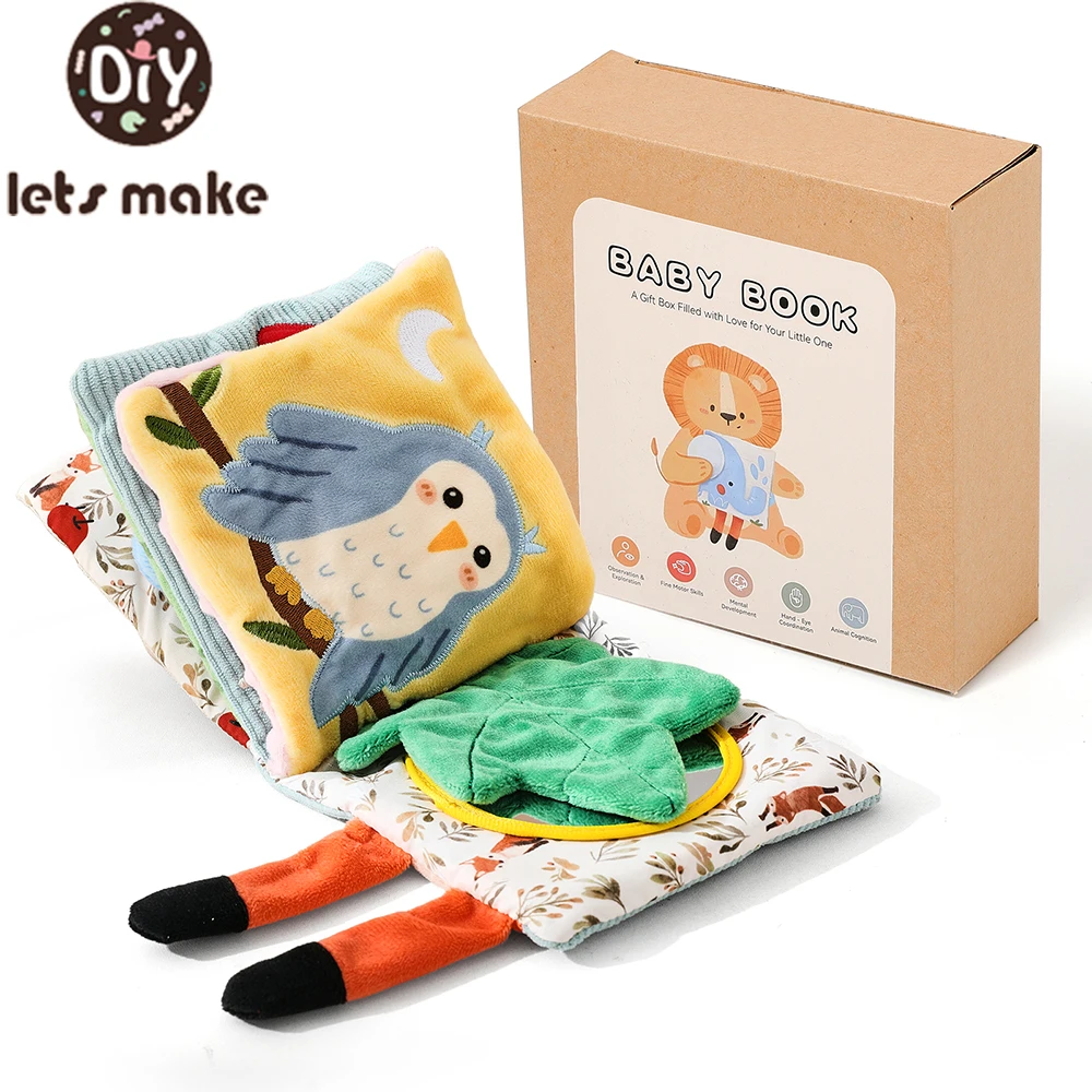 Детские игрушки, тканевая книга