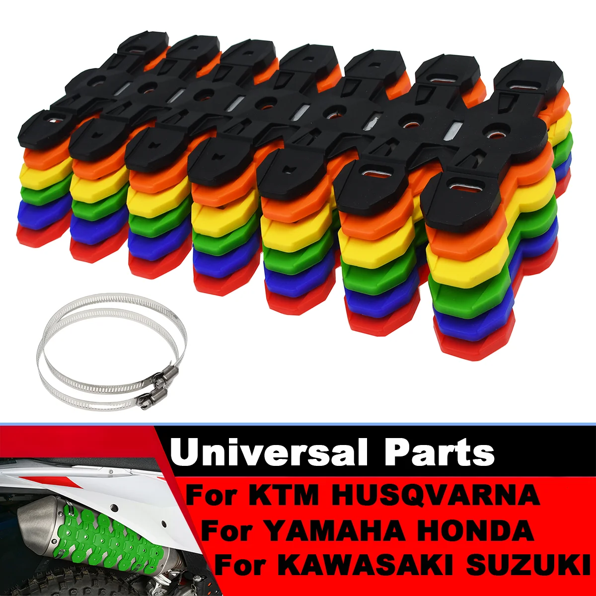

Motocross Exhaust Heat Shield Muffler Protector Cover For KTM Husqvarna Husaberg Yamaha Suzuki Gas-Gas Beta Honda Kawasaki ATV