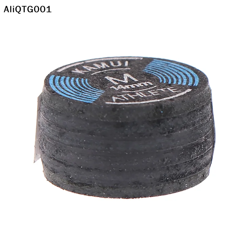 1PC 14MM Snooker Cue Tip for Pool Table Players Quality Billiard Leather Nine-Ball Hard Soft Head S/M/H