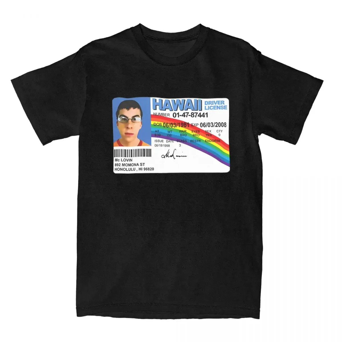 Высококачественные футболки Mclovin для мужчин и женщин, 100% хлопок