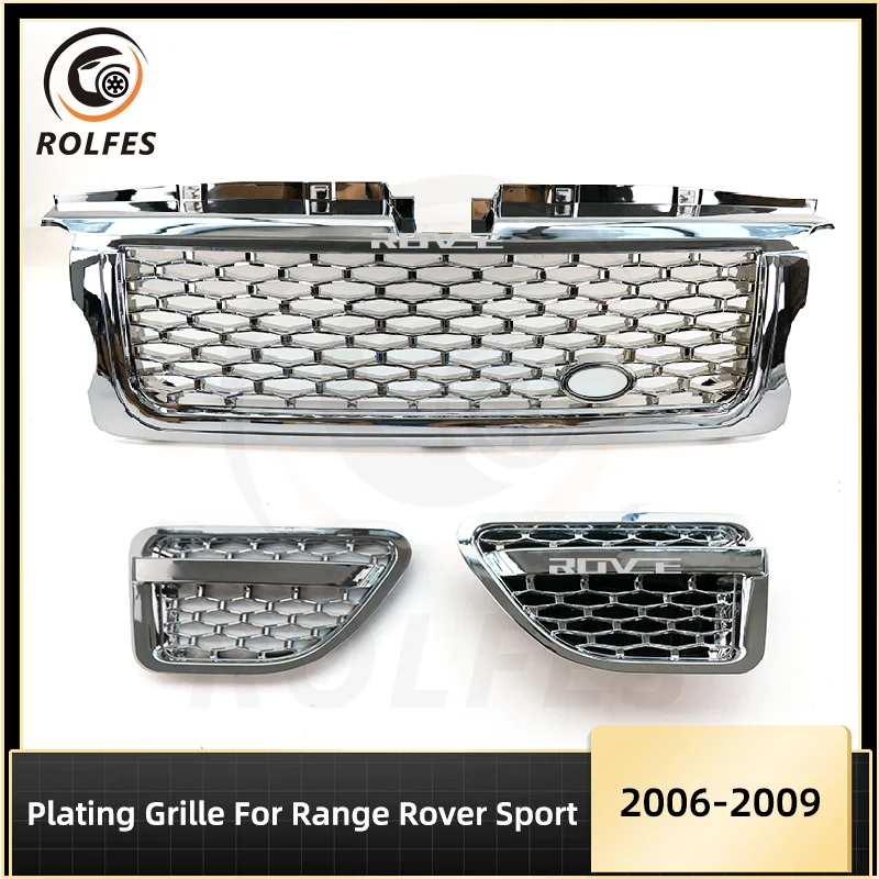 

ROLFES ABS Plating Grille Racing Grills And Air Flow Vent Fender For Range Rover Sport 2006-2009 L320 Car Styling Accessories