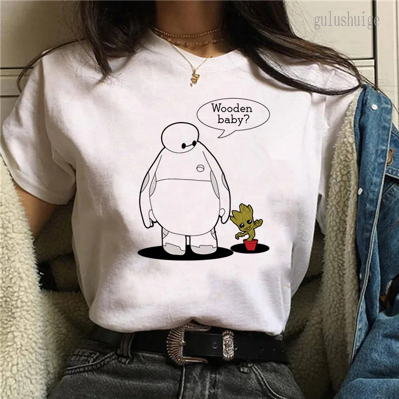 Bady Groot Impresso Tops T Shirt Homens Harajuku Moda Streetwear tshirt Eu Sou Groot Gráfico T-shirt Unisex Tshirt Y2k Tops Masculino