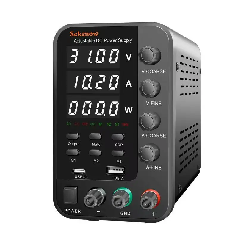 

Repair household DC stabilized power switch with adjustable 180W 30V 6A mobile phone repair DC ammeter