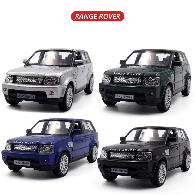 Modèle de voiture de luxe Range Rover SUV en alliage moulé sous pression pour enfants, voiture arrière côtelée, jouets de collection, échelle 1:36