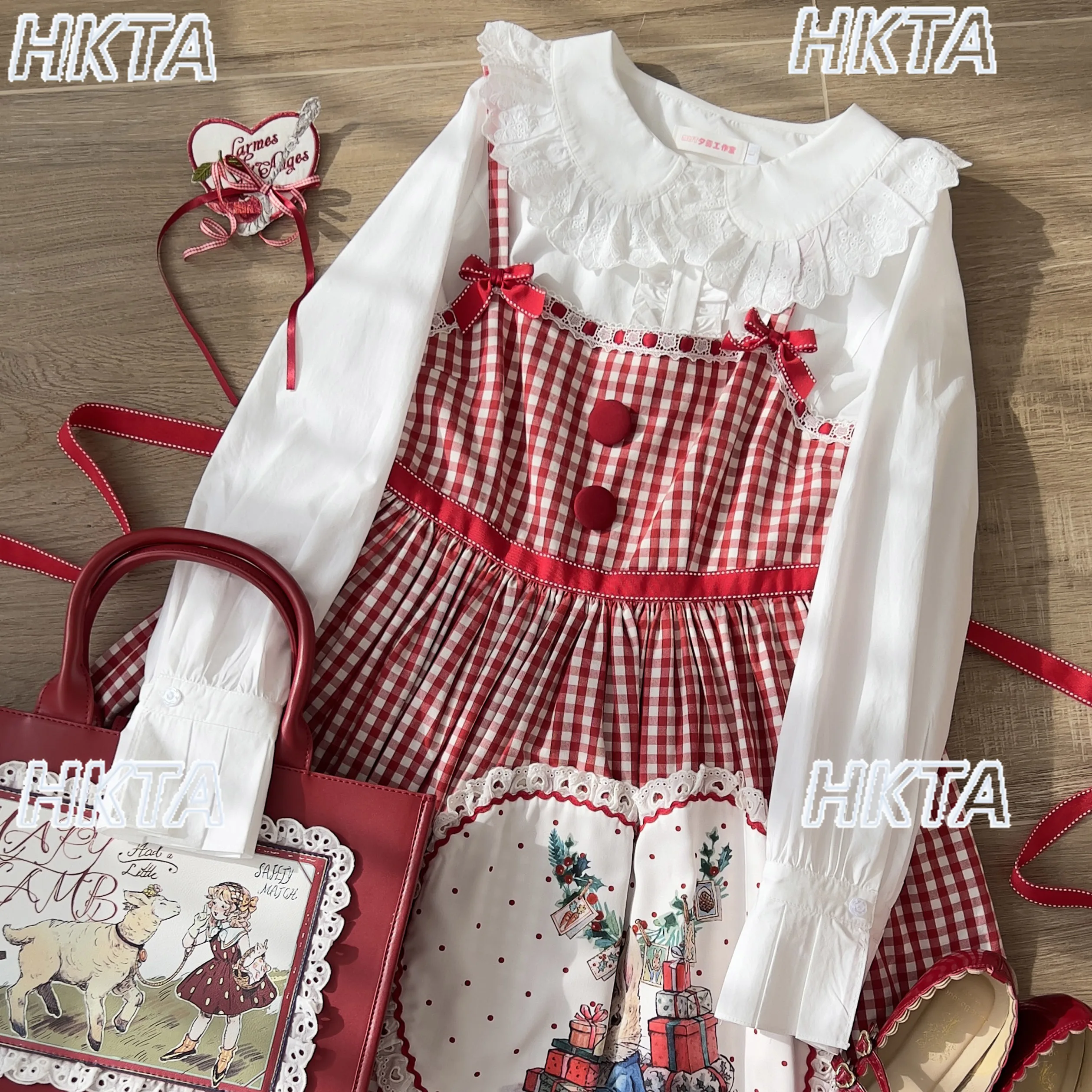 

Sweet 2026 Spring Kawaii Double Layer Bubble Long Sleeved Doll Collar Lace Shirt Female Cute Lolita White Blouses Tops Women