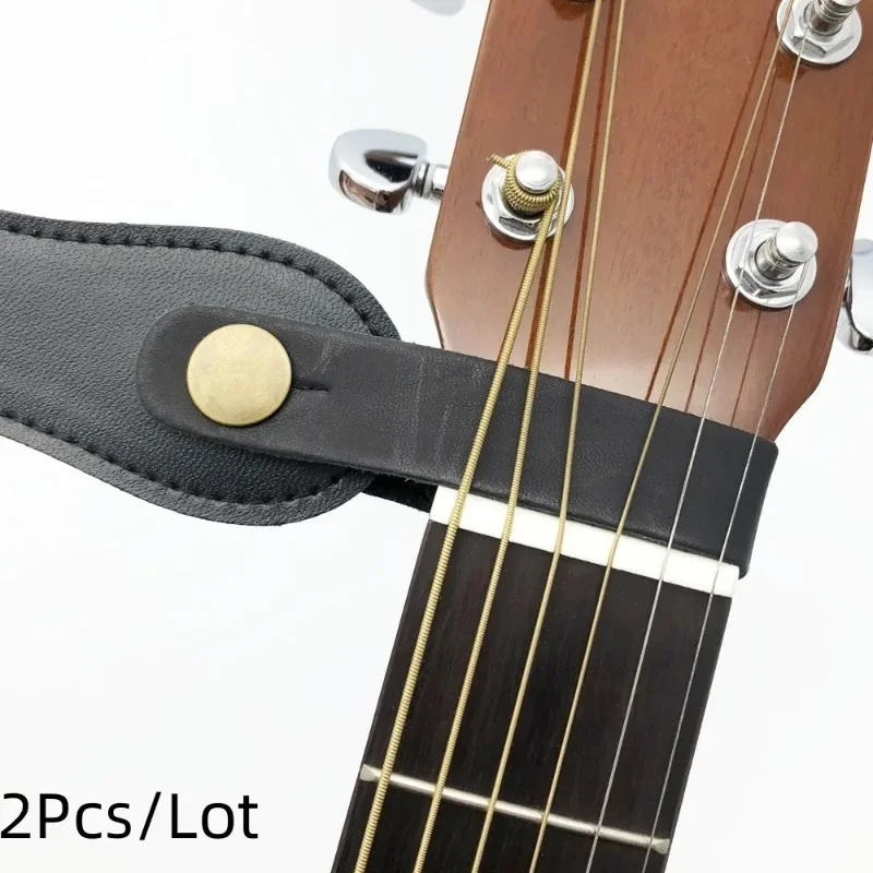 1/2/3/4pcs Leather Guitar Strap Holder Button Safe Lock for Acoustic Electric Classic Guitar Bass