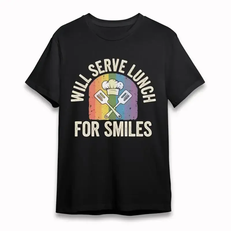 T-shirt pour femme avec motif Flavor Ambassador noir 100% coton Tops Usa