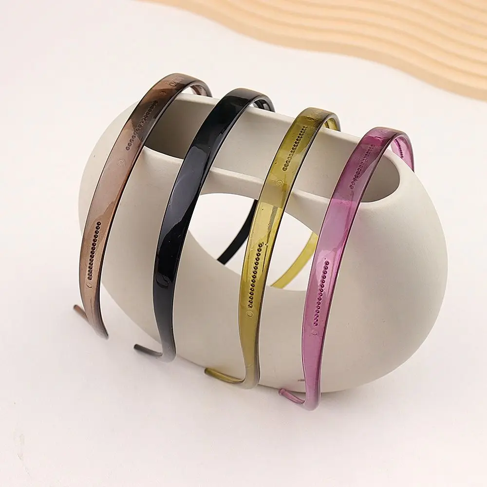 Fixing Tool Plastic Sunglasses Headband Tooth Transparent Transparent Hair Hoop Non-slip Thin Plastic Hair Bands Party