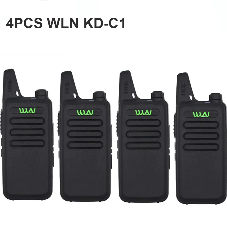 4 WLN KD-C1 Mini Cầm Tay UHF 400-520MHz 5W Bộ Đàm 16 Kênh UHF Thu Phát