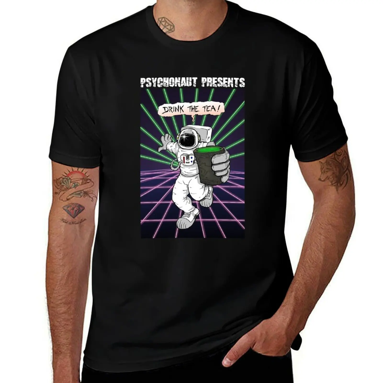 

Psychonaut Presents- Drink the Tea T-Shirt Soft Stretch Short Sleeve Top