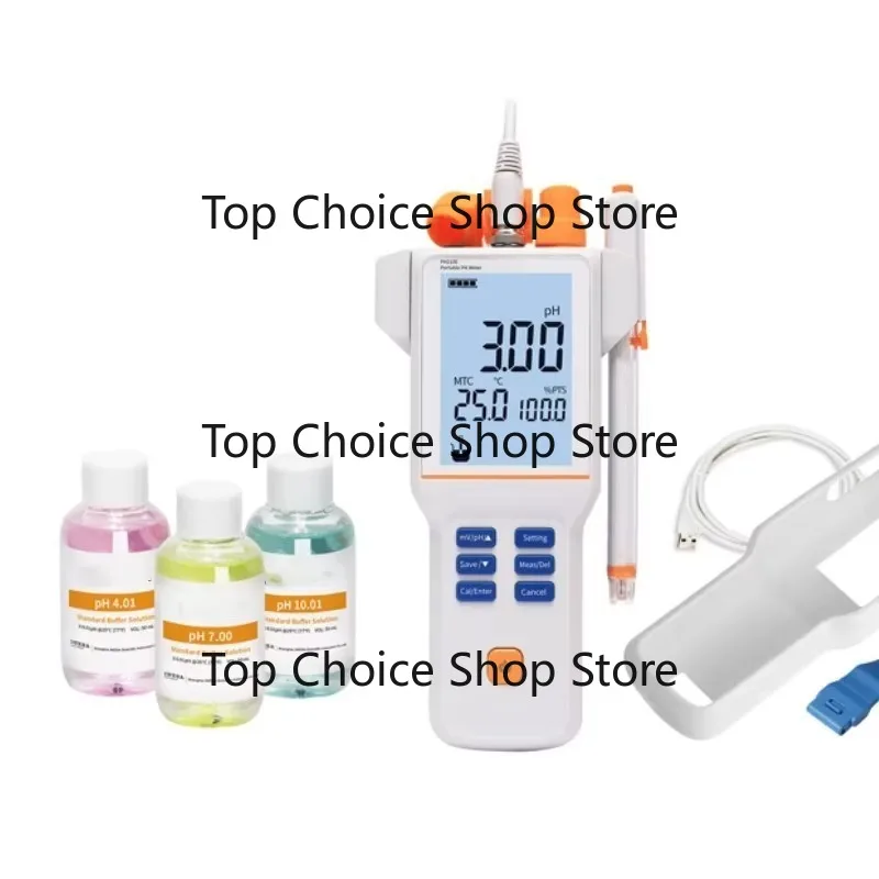 Weighing PH310F Porta-ble pH Meter Por-table Automatic LCD Industrial pH Meter Paper Material Dissolved Oxyg-en Meter