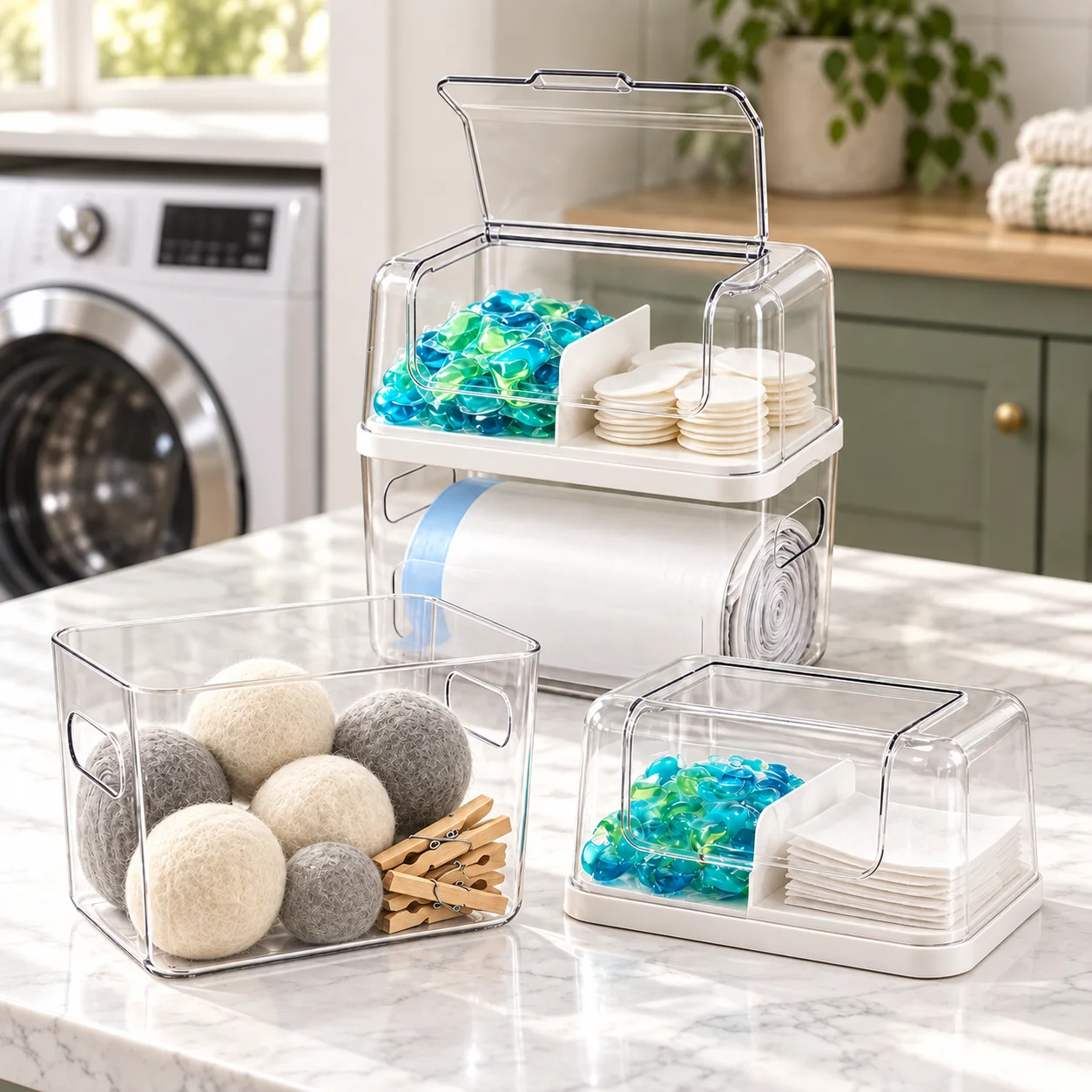 clear-2-tier-laundry-room-organizer-with-flip-top-lid-for-detergent-pods-dryer-sheets-and-laundry-supplies-storage-organizer-box