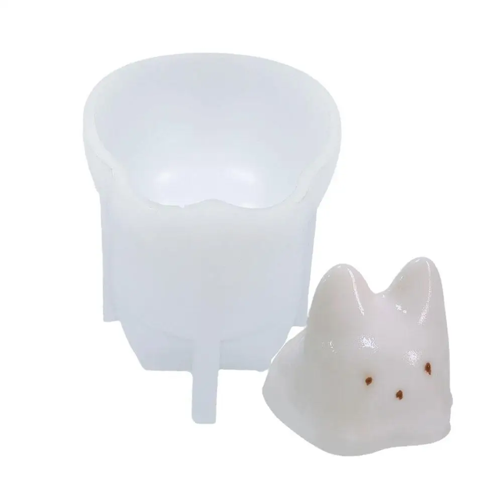 

3D Pudding Cat Candle Molds Silicone DIY Abstract For Making Aroma Soy Wax Handmade Plaster Epoxy Resin Festival Gifts